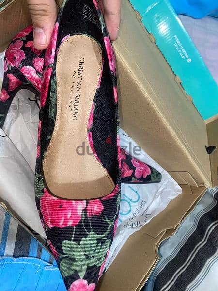 Christian Soriano pink floral heels 1