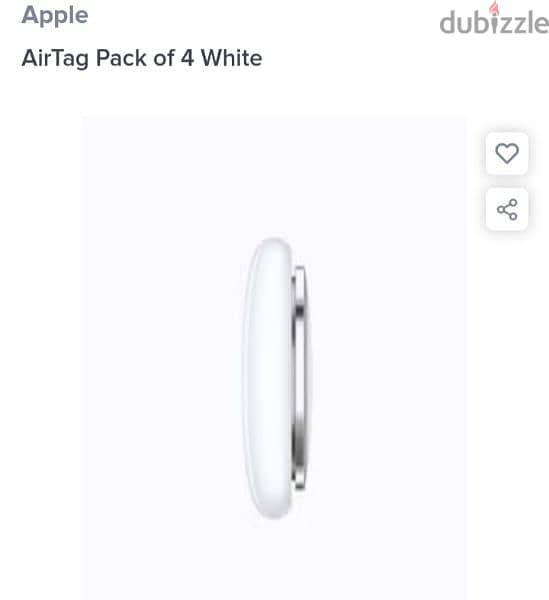 Apple 

AirTag Pack of 4 White 1
