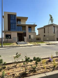 A Fully Finished 3 Floors Villa, Ultra Super Lux, For Sale With Installments In Sodic The Estates Sheikh Zayed Sodic 0