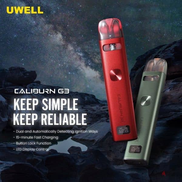 كاليبرن جي 3 من يو ويل فيب بود جديد متبرشم UWELL CALIBURN vape bod G3 7