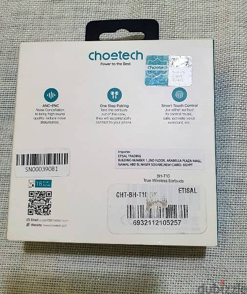 choetech BH-T10 headset earbuds 1
