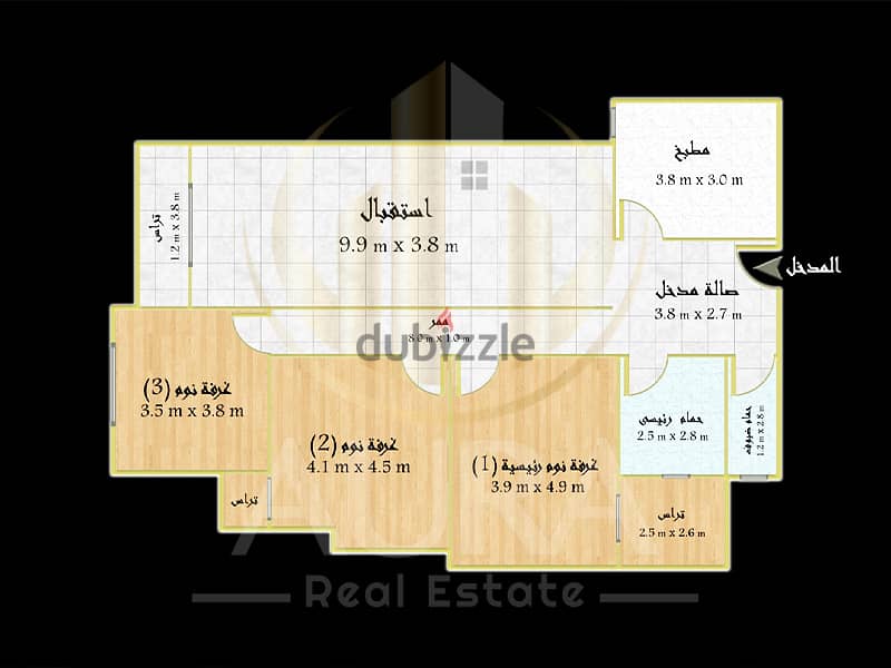 شقة للبيع  سموحة ( امام كيروسيز مول ) مساحة 175 متر 4