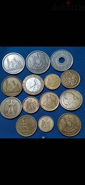 مجموعه كبيره جدا من العملات المصريه و الاجنبيه 10