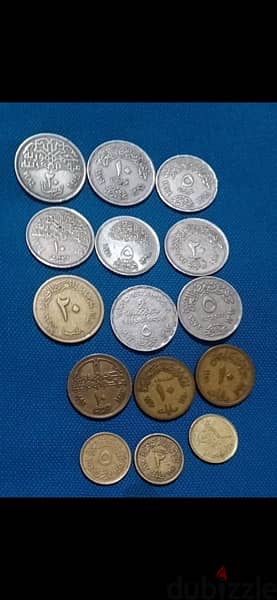 مجموعه كبيره جدا من العملات المصريه و الاجنبيه 16