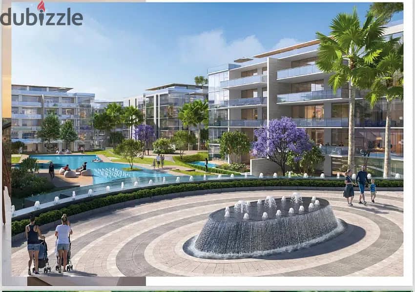 Best location for 2 bedrooms apartment 144 m semi finished with down payment and installments for sale  in Lake View Residence 2