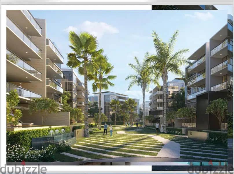Best location for 2 bedrooms apartment 144 m semi finished with down payment and installments for sale  in Lake View Residence 3