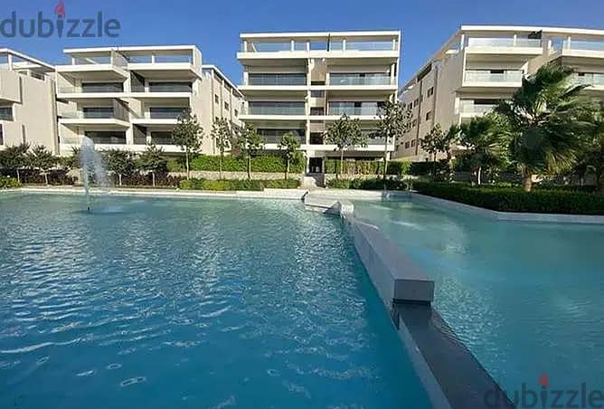 Best location for 2 bedrooms apartment 144 m semi finished with down payment and installments for sale  in Lake View Residence 4