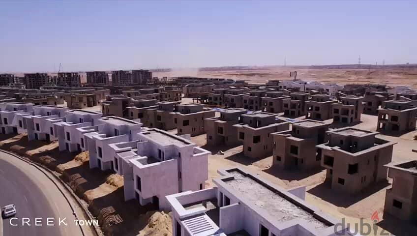 Town house 210m for sale with installments in creek town delivery 2025 كريك تاون 7