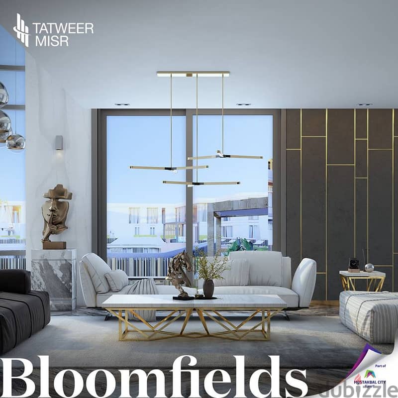 شقة للبيع 122م في بلوم فيلدز مستقبل سيتي تطوير مصر Bloomfields 8