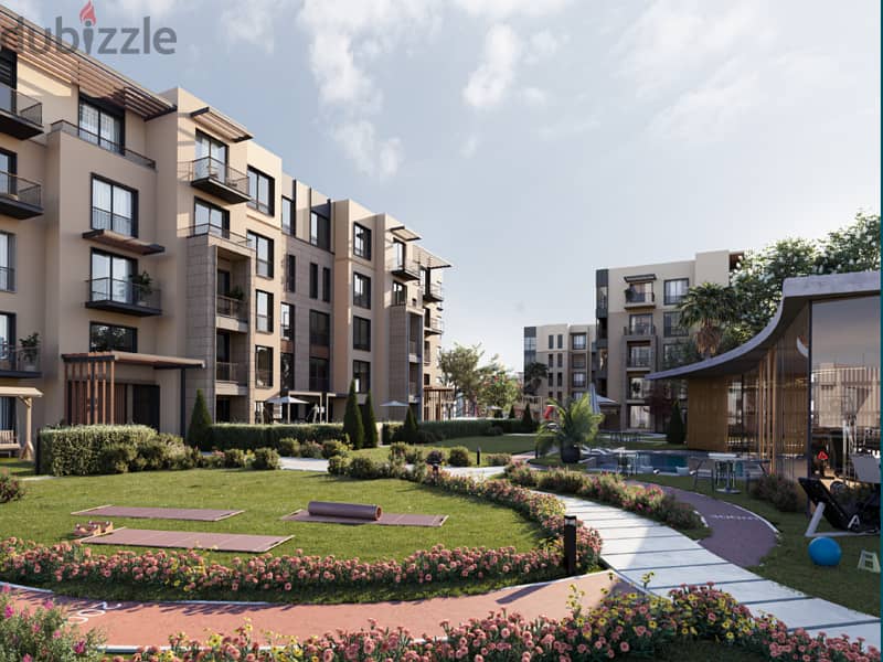With a 5% down payment, own an apartment with a private garden area in the heart of New Zayed. Garden Lakes 13