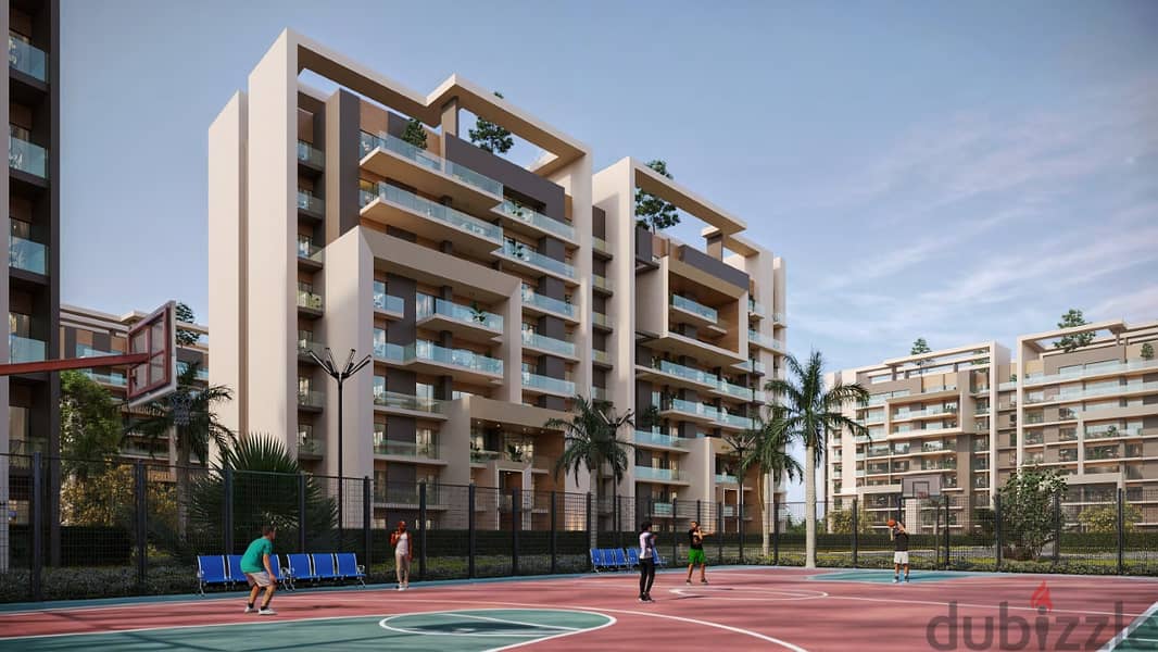 Own a 4-bedroom apartment on the facade in installments over 10 years in the “City Oval” compound 6