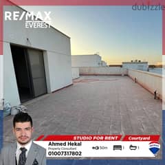 Studio With Roof For Rent In The Courtyard Sodic - ElSheikh Zayed 0