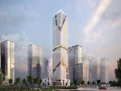 مكتب للبيع  32متر متشطب بالكامل في تاج تاور العاصمة مقدم 10%  و الباقي علي 5 سنوات Taj Tower, new capital