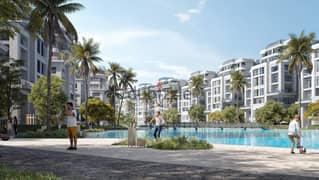 In installments over 8 years, a duplex with a garden on the lagoon for sale in Lumia Compound, the New Administrative Capital, R7