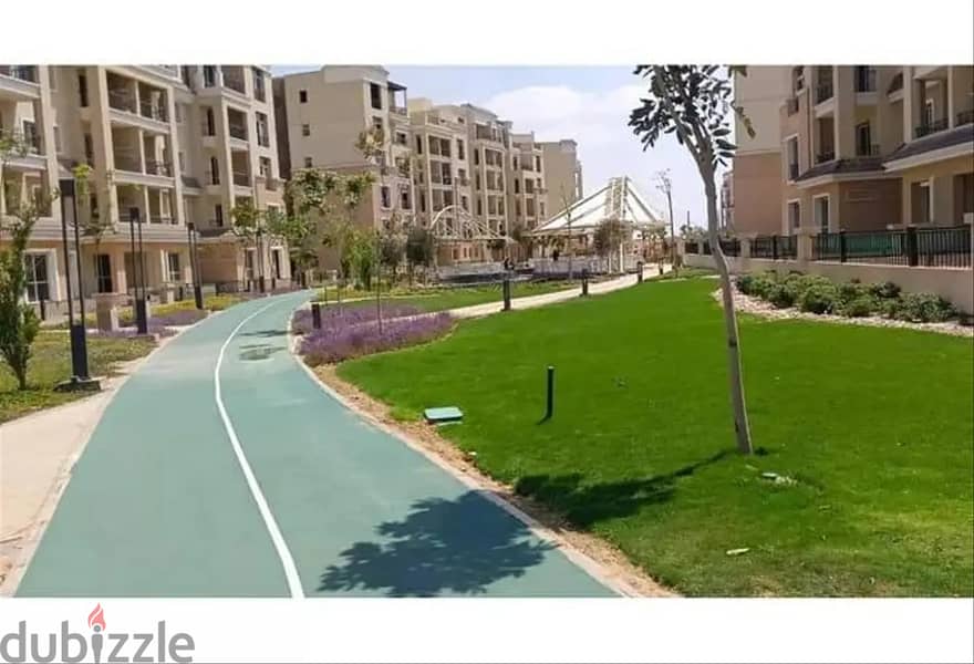apartment 141 m [ 3 bedrooms ground with  garden ] in Saray Mostakbal City 10% down payment and installments over 8 years 2