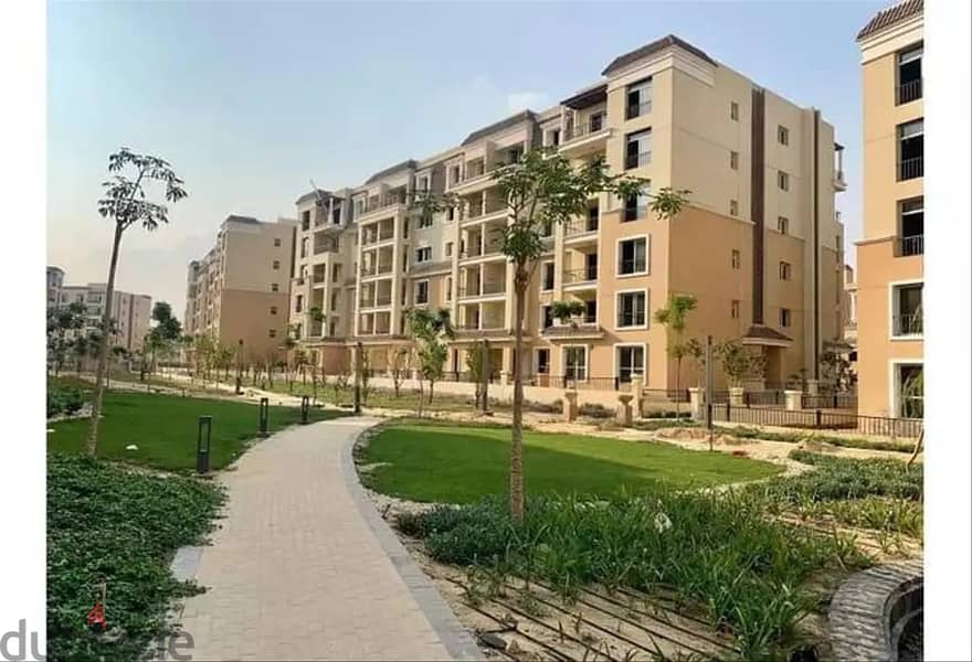 apartment 141 m [ 3 bedrooms ground with  garden ] in Saray Mostakbal City 10% down payment and installments over 8 years 3