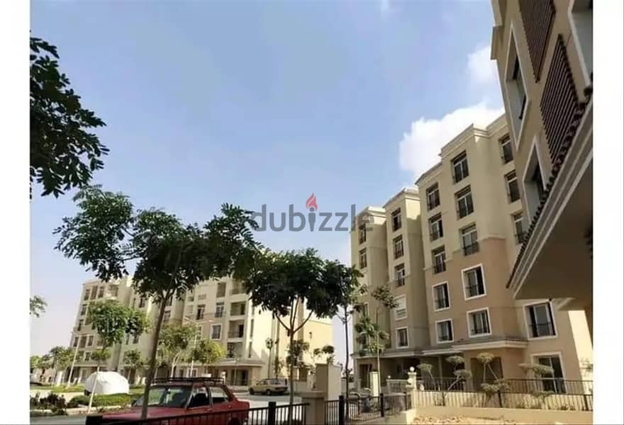 apartment 141 m [ 3 bedrooms ground with  garden ] in Saray Mostakbal City 10% down payment and installments over 8 years 7
