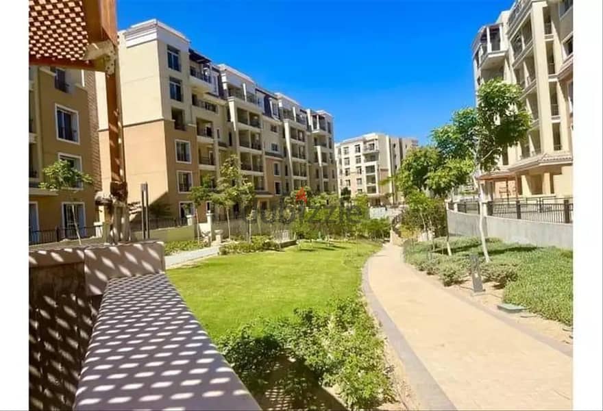 apartment 141 m [ 3 bedrooms ground with  garden ] in Saray Mostakbal City 10% down payment and installments over 8 years 8