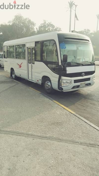 ايجار  Toyota coaster bus اقل سعر جميع الرحلات