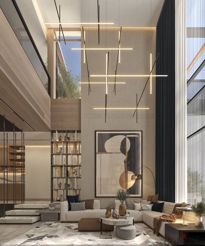 Live a quiet life and own a 362 sqm townhouse in New Cairo, in the Sheraton Mostakbal City Compound, a fantastic location, SHERATON RESIDENCE, with a 5