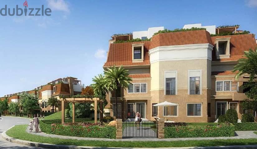 Apartment for sale (((3 rooms))) with open view on the landscape in Sarai Compound by Misr City Company in Mostakbal City, with a 10% down payment 2