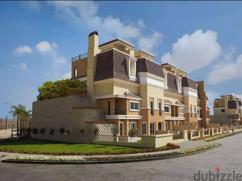 svilla corner for sale in sarai  5th settlements new cairo dp 1,727.400 installments up to 8 years cash discount 42% 3