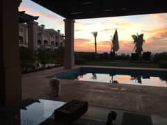Chalet for sale in Plavista 7, Sokhna, sea view and swimming pool.