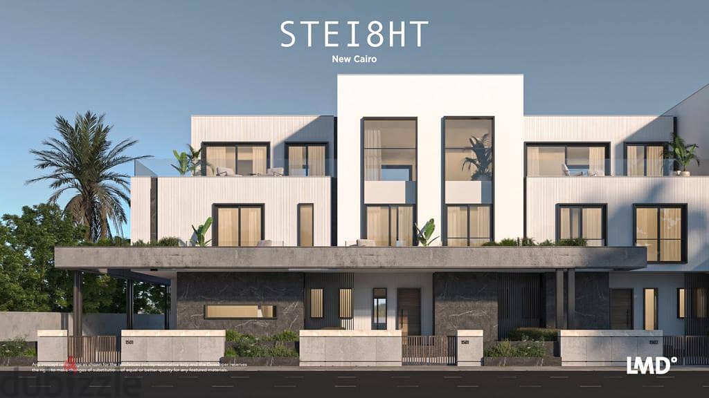 Twin house 345m in Steight Sabbour Compound villas only in front of Al Rehab Gate with installments توين هاوس 345م فى كمبوند ستيت صبور فيلات فقط  أمام 4