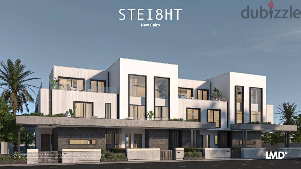 Twin house 345m in Steight Sabbour Compound villas only in front of Al Rehab Gate with installments توين هاوس 345م فى كمبوند ستيت صبور فيلات فقط  أمام 5