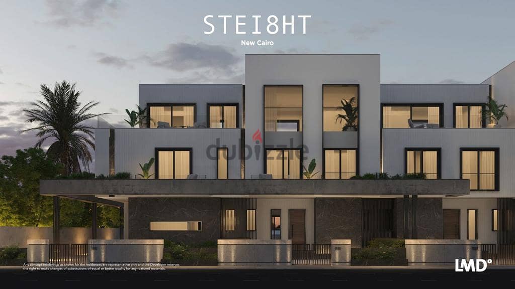 Twin house 345m in Steight Sabbour Compound villas only in front of Al Rehab Gate with installments توين هاوس 345م فى كمبوند ستيت صبور فيلات فقط  أمام 6