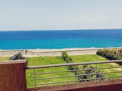 (Attractive monthly installments) in Telal Ain Sokhna, 130 sqm chalet for sale on the sea 0