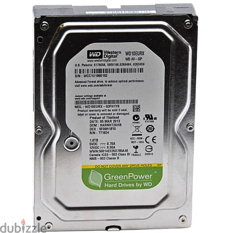HDD WD green 2 TB + data games 1750LE 1