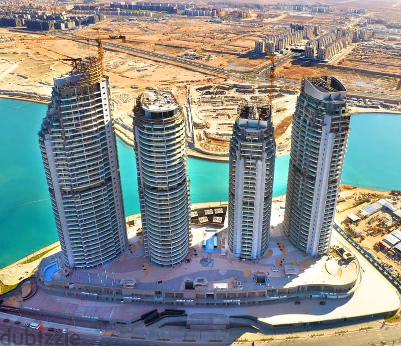 300 sqm hotel apartment, delivery soon, hotel finishing, in the heart of New Alamein, North Coast, in New Alamein Towers 2