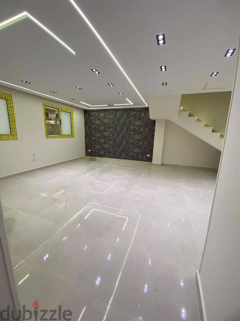 Duplex for sale, ultra super luxury finishing, in Al-Fardous, in front of Dreamland, 6 October 10
