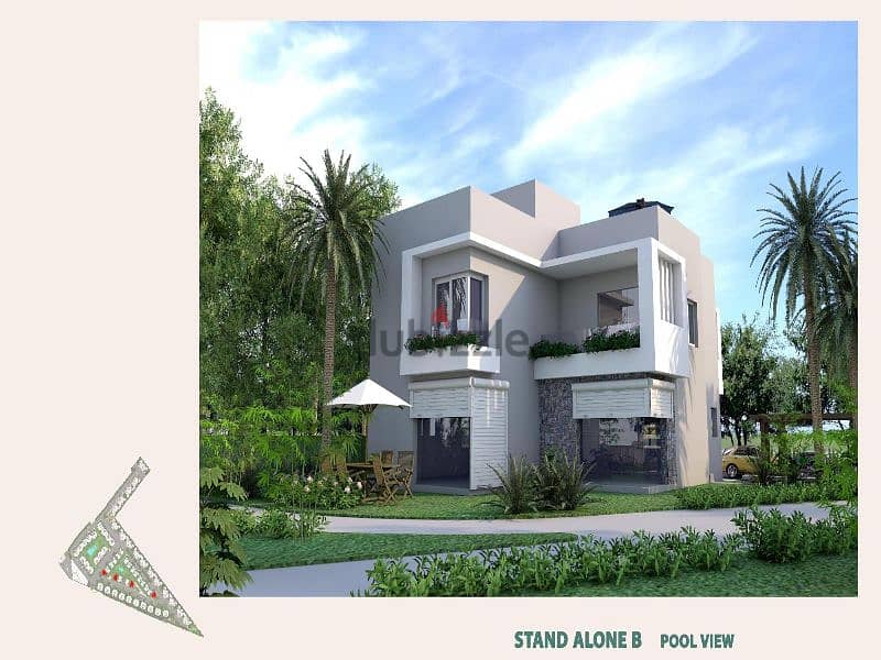 for Sale With only 25% down payment a 260 m twin house in new Cairo 8