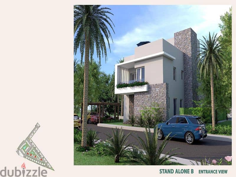for Sale With only 25% down payment a 260 m twin house in new Cairo 9