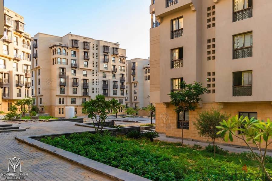 176 sqm apartment, immediate receipt, in front of Salah Salem Road, fully finished, in the heart of downtown Cairo, New Fustat Compound 2