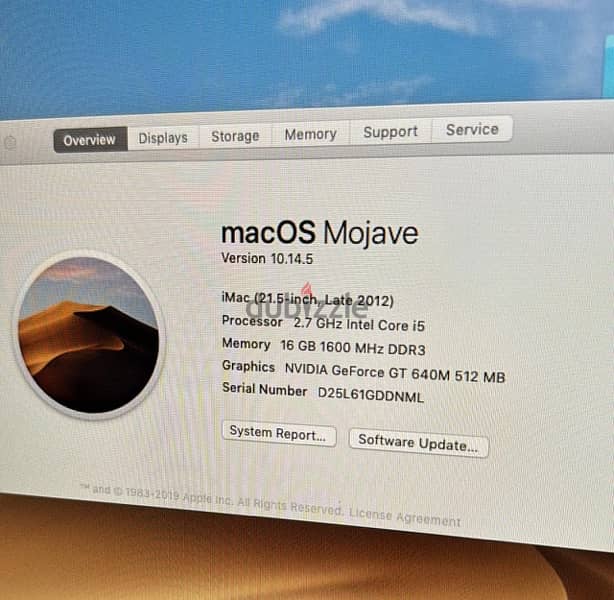 iMac -apple 2012  21 Inch 4