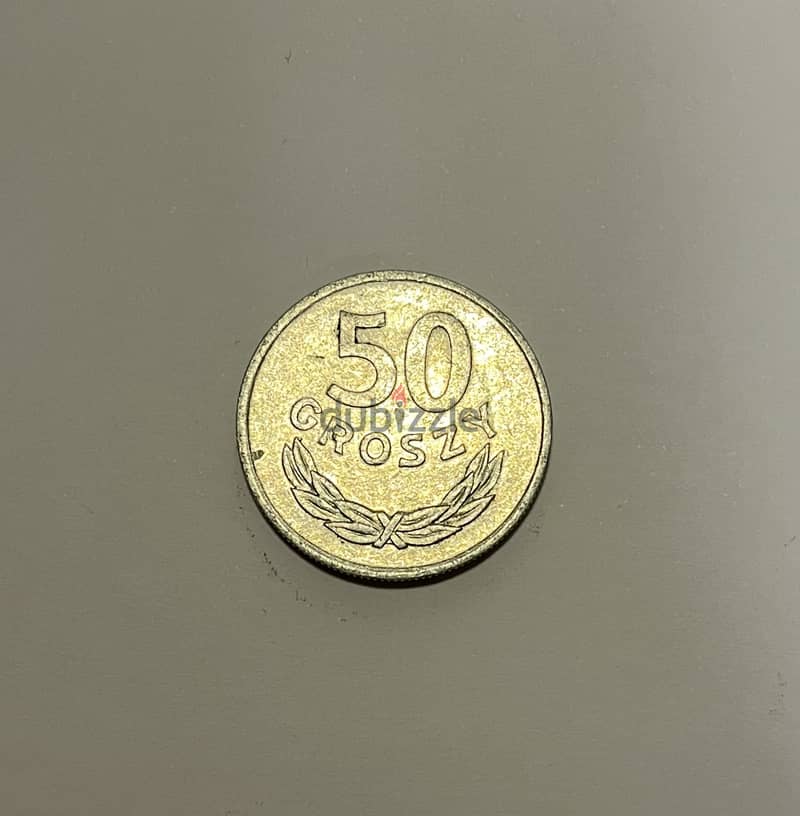 عملة معدنية فضية ( بولاندا  ) 50 cent 1974 1