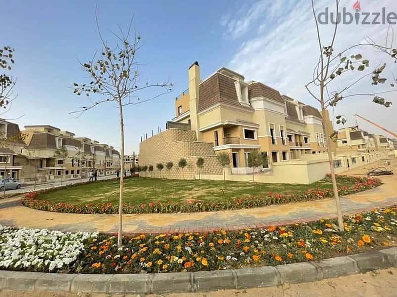 For Sale - compound Sarai very prime apartment 3 bedrooms installments 8 years 3