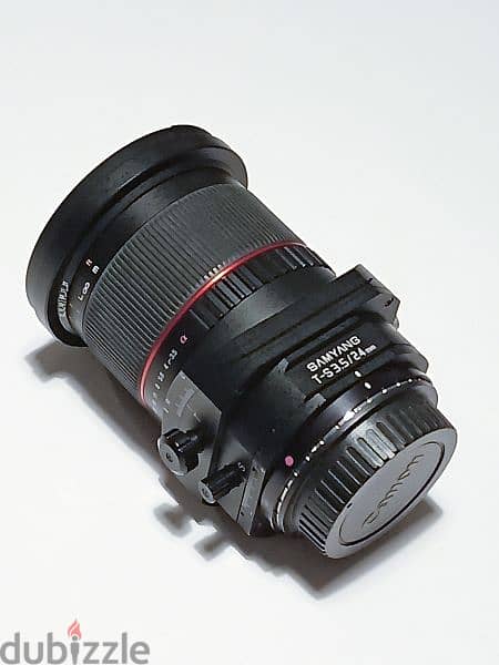 Samyang 24mm f/3.5 Tilt-Shift. Canon mount EOS 3
