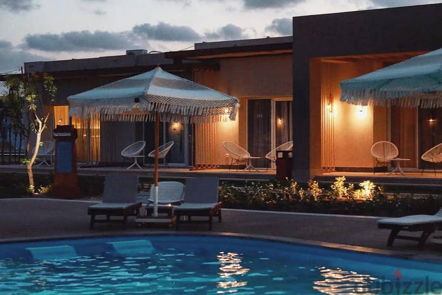 Villa for sale, 160 sqm, Samar Village, North Coast, Ras El Hekma, next to Marsa Bagoush and Silversands, Naguib Sawiris, sea view, installments 14
