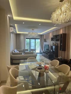 Apartment with Garden for sale in fifth square new cairo fully finished with ACs Ready to move  شقه للبيع بجاردن المراسم التجمع الخامس فيفث سكوير