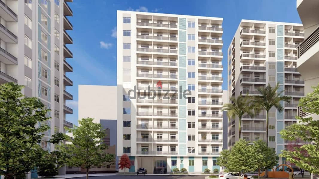Receive immediately. . 2-room apartment for sale in installments in Nasr City, Green Oasis Compound 9