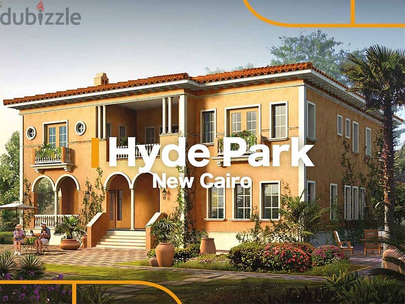 In installments, a 3-room apartment for sale, ground floor with garden, in Hyde Park, New Cairo 8