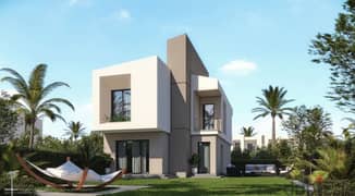 Independent villa 175 sqm in Taj City compound in front of Cairo Airport, installment over 8 years, new launch 0