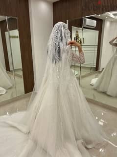 فستان سوريه زفاف جديد بحاله الزيرو تفصيل خامه محترمه جدا جدا جدا