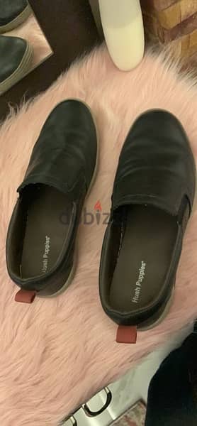 شوز جلد طبيعي مركه Hush Puppies صناعه برزيلي مقاس ٤٢ 1