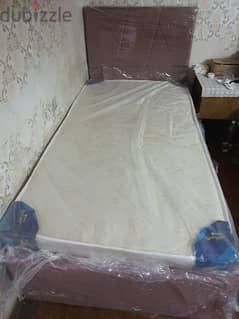 new bed 100 cm width  w a mattress 30 cm جديد عرض متر بالمرتبة جديدة