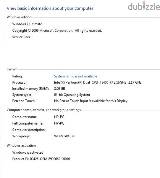 لابتوب HP Compaq 6730s حالة نادرة 12